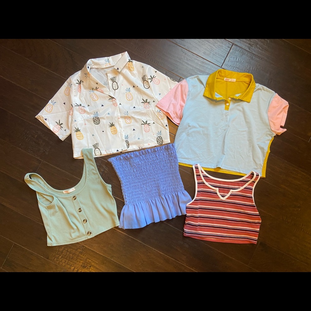 ROMWE & SHEIN Crop Top Bundle size MEDIUM
